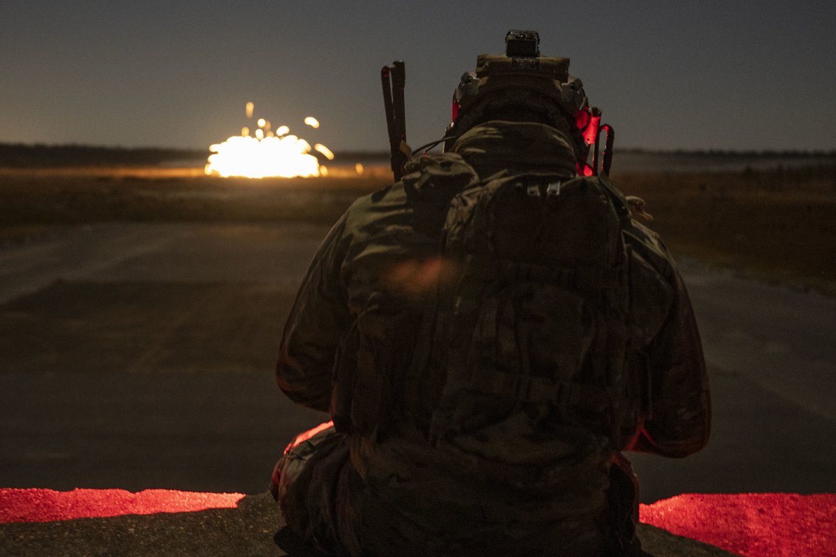 When that 105mm hits just where it's supposed to... that's #PrecisionStrike 👻 Special Tactics Teams are the airpower experts on the ground, conducting close air support air strikes in the most demanding environments.