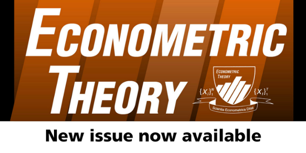 New issue of Econometric Theory now available 📚 cup.org/3ym7Ldl