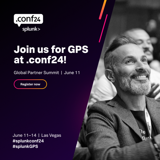 Twice the insight, twice the fun. That's right - #SplunkGPS is back at #splunkconf24 this June. 🎉 Join us to support #SplunkPartners in accelerating learning, expanding skills, fostering relationships and celebrating innovative, joint success. bit.ly/4b9mff7