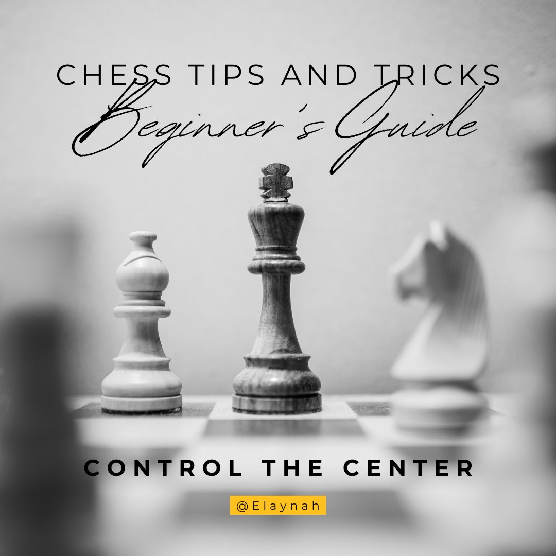 elaynahTV's tweet image. The center of the board is your battleground. Occupy it with your pieces to exert maximum influence over the game and limit your opponent&apos;s options.  🧠  #ChessTips #LearnChess #Chess #chesspunks