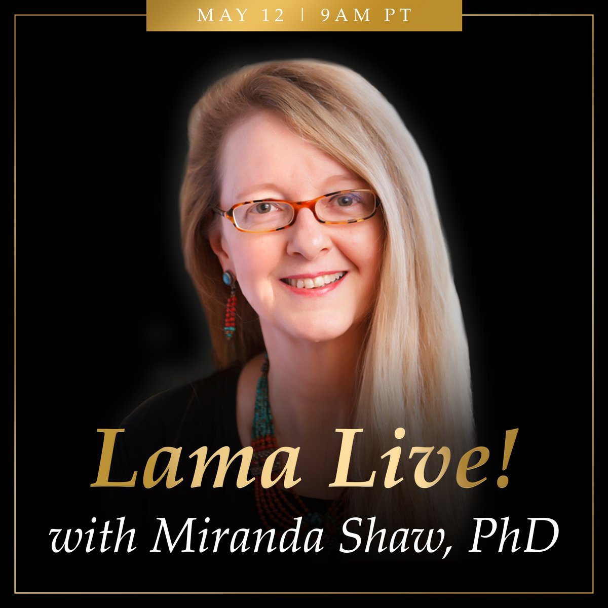 Journey into the Heart of Vajrayana during the next Lama Live! with special guest Miranda Shaw, PhD, this Sunday, May 12 at 9am PT. 💕🧘🏽‍♀️🌸

Watch on Facebook: ow.ly/vRmY50RzK4V
Or YouTube: ow.ly/nBio50RzK4U

#lamalive #lamatsultrimallione #mirandashaw