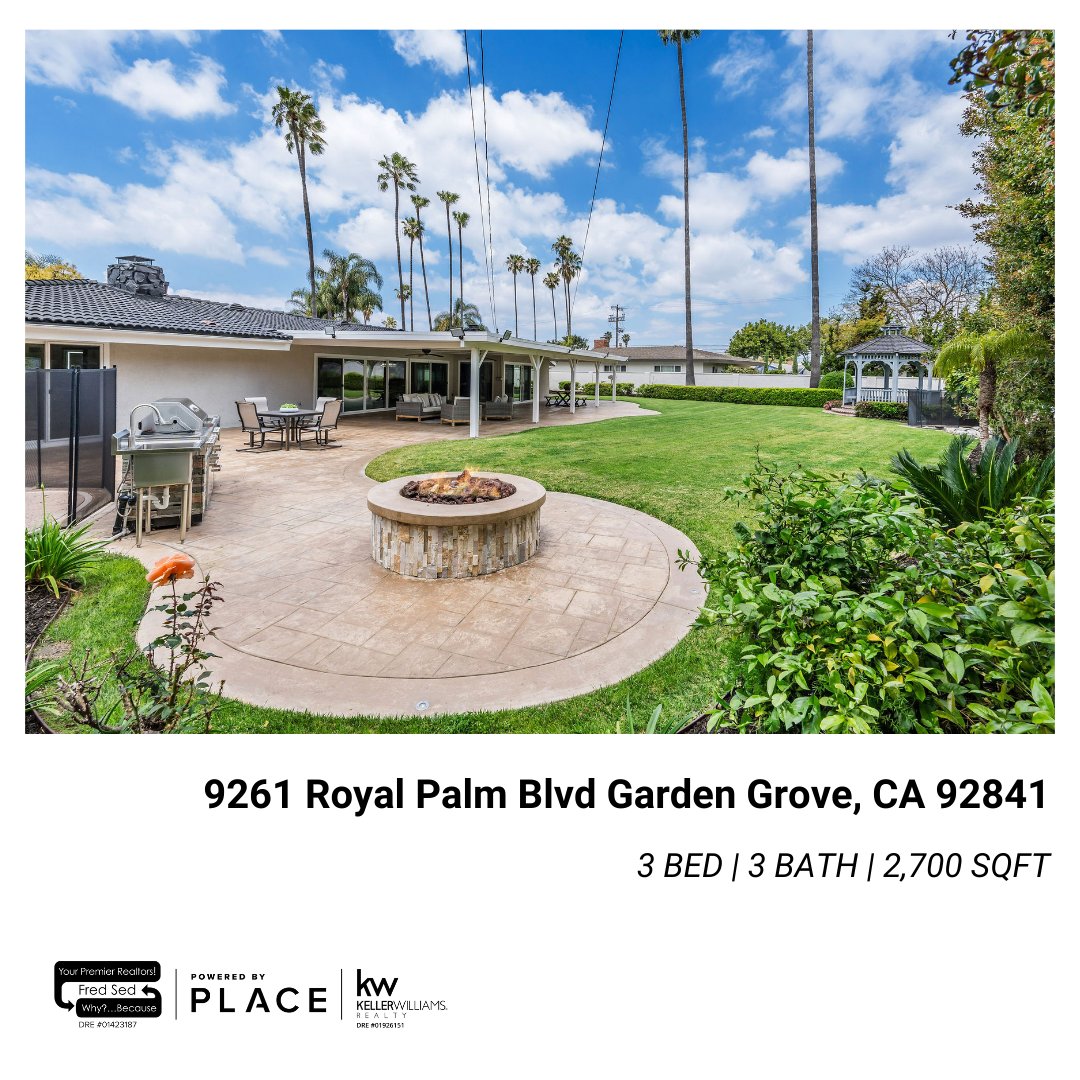 Listing for sale in Garden Grove by Mike! DM if you have any questions or are interested in a private showing. . . . #Realestate #GardenGrove #OCagent #Place #kellerwilliams #fredsedgroup