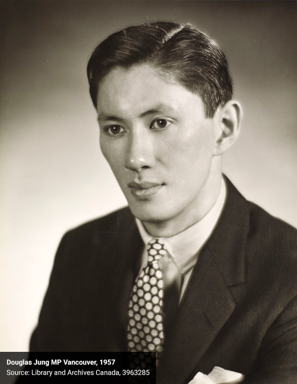 #AsianHeritageMonth Mr. Douglas Jung was the first Canadian of Asian descent to be elected to the #HoC. Mr. Jung was born in Victoria and was MP for Vancouver Centre from 1957 to 1962. He fervently advocated for the rights of Chinese Canadians throughout his career.