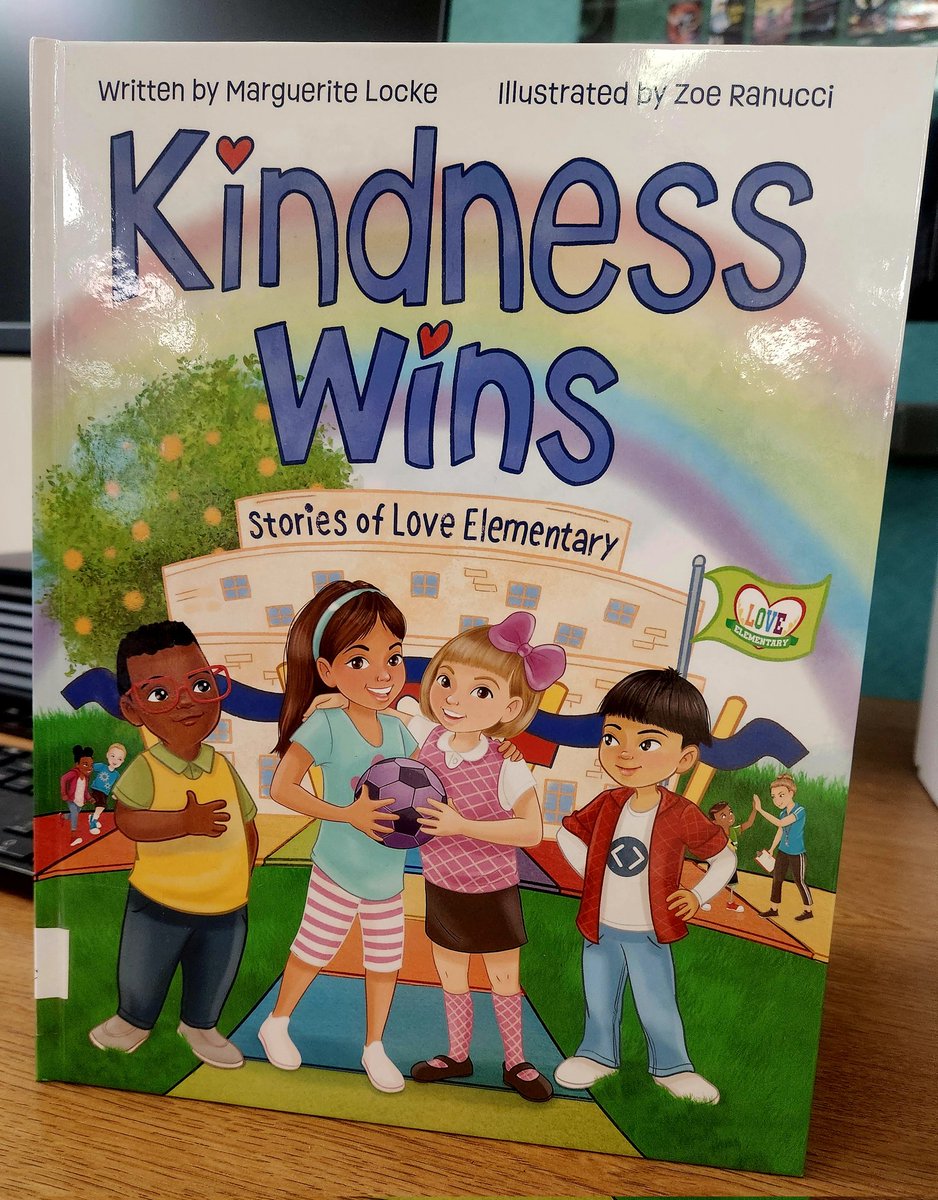 We are preparing for @MemorialElm Field Day by reading KINDNESS WINS, written by coachlocke.com. Coach Locke is a PE teacher @HoustonISD and gifted us with this book! #KindnessMatters #ChooseKindness @HISDLibraryServ @pto_memorial