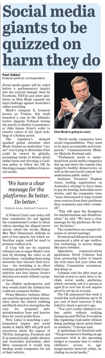 DrMichael Carr-Gregg (@mcg58) on Twitter photo Australian Parliament questions social media giants about harm, a somber reminder of the world where likes and retweets sometimes overshadow well-being. <a href="/TheCybercop1/">Susan McLean</a> <a href="/eSafetyOffice/">eSafety Commissioner</a> <a href="/johannhari101/">Johann Hari</a> Australian Parliament questions social media giants about harm, a somber reminder of the world where likes and retweets sometimes overshadow well-being. <a href="/TheCybercop1/">Susan McLean</a> <a href="/eSafetyOffice/">eSafety Commissioner</a> <a href="/johannhari101/">Johann Hari</a>
