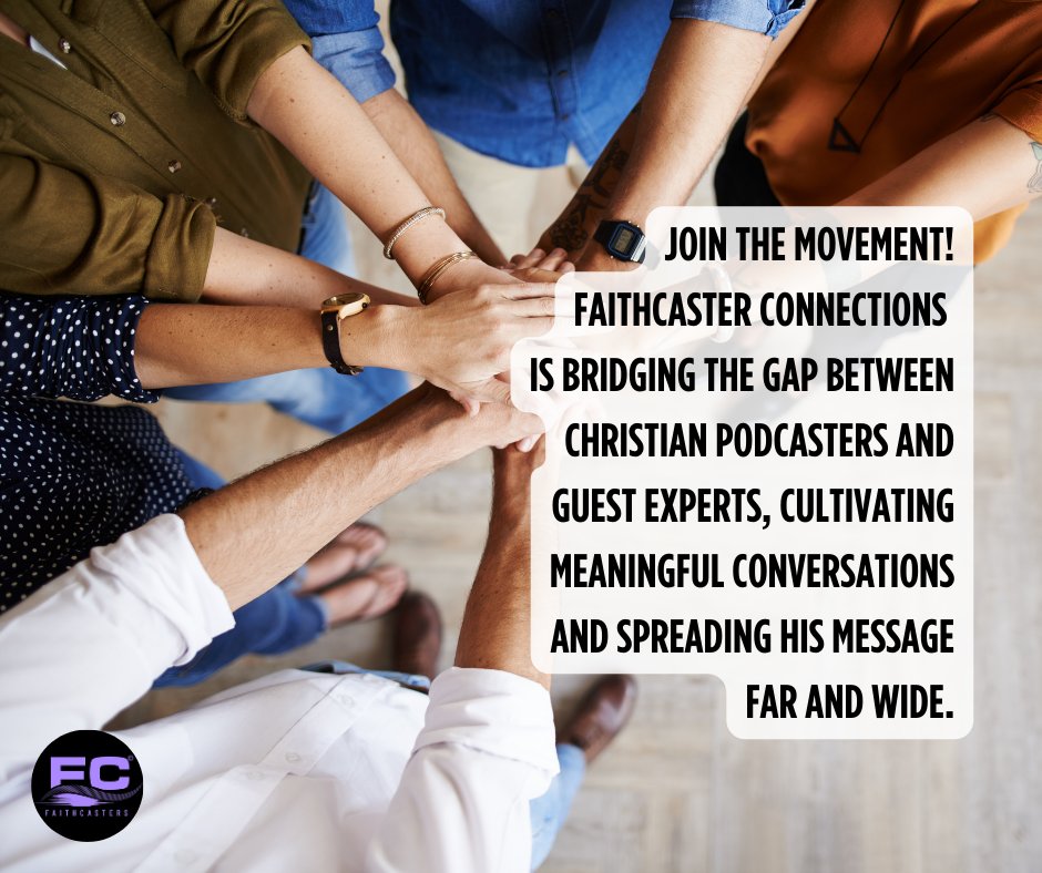 Join the community!
faithcaster.org/join-faithcast…

#Faithcasters #ChristianPodcasters #SpreadTheWord #InspireAndPromote #FaithDrivenCreators #PodcastingCommunity