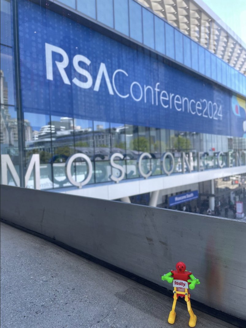 #RSAC has been a blast this year 🎉 We’d like to thank everyone who stopped by the Fastly booth for a demo, saw a speaking engagement, grabbed a botcake, snagged some swag 🧦, participated in our bot scavenger hunt, or scored the highest score in our bot invaders game 🤖