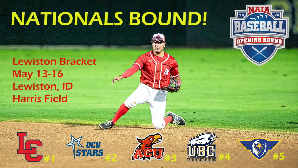 🎟️IT'S OFFICIAL...ACU IS A NATIONAL QUALIFIER🎟️ For the third time in program history, the Firestorm earned entry into the NAIA Baseball Opening Round. ACU Baseball's play from Lewiston, Idaho begins on May 13th at 2:30 PM PT. Matchup & Schedule Info: naia.org/sports/bsb/202…