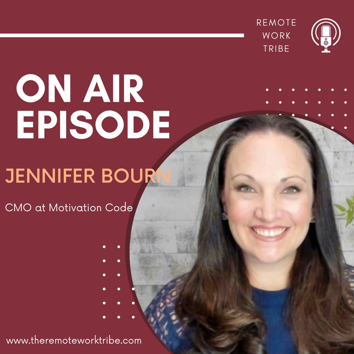 RemoteWorkTribe (@remoteworktribe) on Twitter photo New #RemoteWorkTribe podcast episode! Join us as <a href="/jenniferbourn/">Jennifer Bourn</a>, CMO at Motivation Code, dives into unlocking your zone of genius through understanding your motivations, time management, and self-awareness. Don't miss these insights!π€© New #RemoteWorkTribe podcast episode! Join us as <a href="/jenniferbourn/">Jennifer Bourn</a>, CMO at Motivation Code, dives into unlocking your zone of genius through understanding your motivations, time management, and self-awareness. Don't miss these insights!π€©