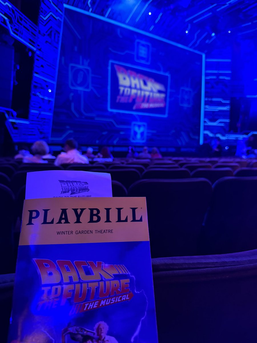 lottery seat is AMAZING 🌟 cannot wait to see this show for the second time🥹 @BTTFBway