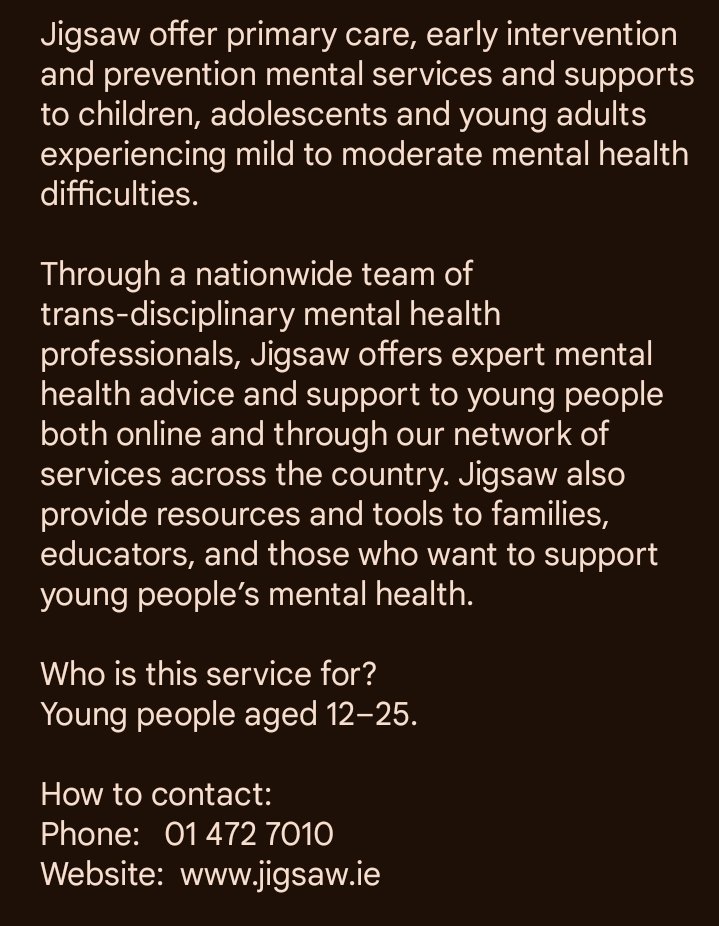 May is Mental Health Awareness Month and Head in the Game will be undertaking our Road to Help campaign.  Throughout the month we'll be signposting national organisations across our social media platforms in case any followers need to use their services.  First up, Jigsaw ⚽💜