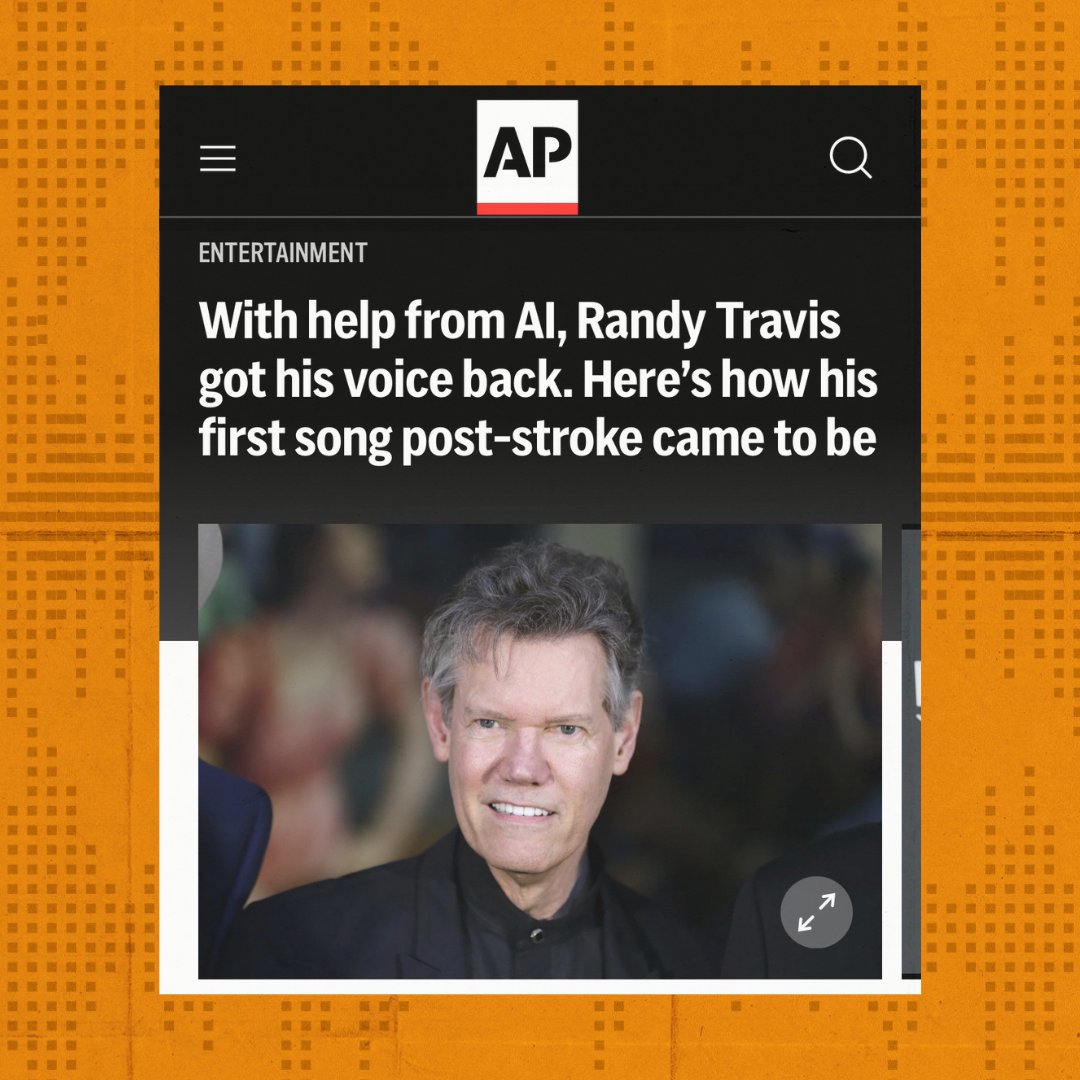 AI isn’t all bad. When used responsibly, it can be a great tool for artists. Mary Travis, wife of country music singer @randytravis, says the “human element,” and “the people that are involved” in this project, separate it from more nefarious uses of AI in music. Read more:…