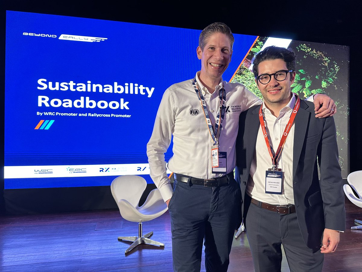 Arne Dirks (@arnedirks) on Twitter photo Proud to have officially launched the #WorldRX #Sustainability Roadbook during the #beyondrally forum at #RallydePortugal. Amazing work <a href="/santiagopgg/">Santiago Peña Gómez</a>. Let’s bring this into action. Proud to have officially launched the #WorldRX #Sustainability Roadbook during the #beyondrally forum at #RallydePortugal. Amazing work <a href="/santiagopgg/">Santiago Peña Gómez</a>. Let’s bring this into action.