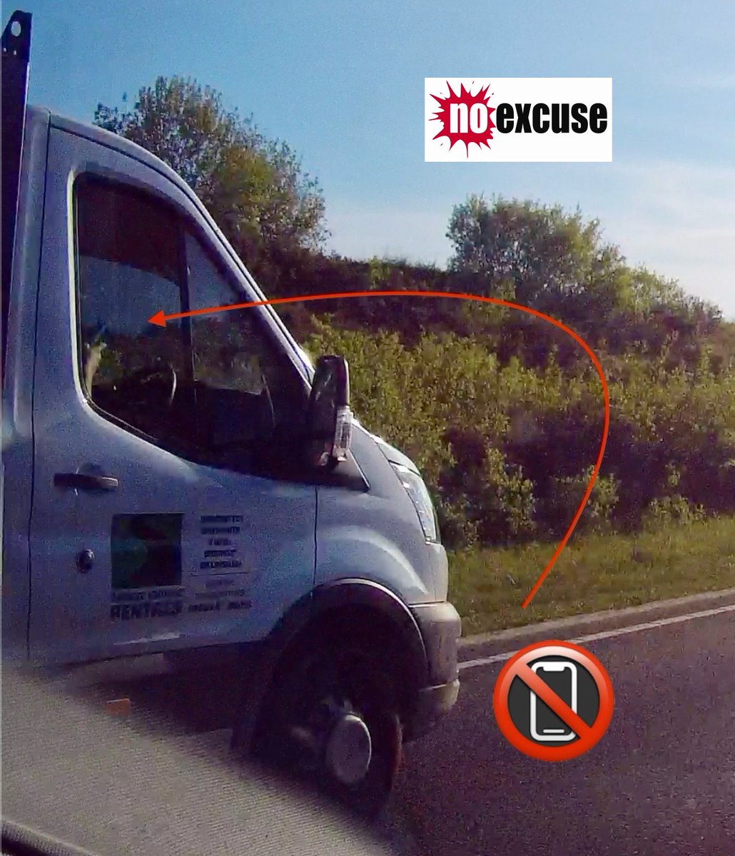 So many people on their phones today while driving - several reported on the #M5 and #A30 - this one seen on the way home - why risk it? A moments distraction could have fatal consequences #NoExcuse #Fatal5