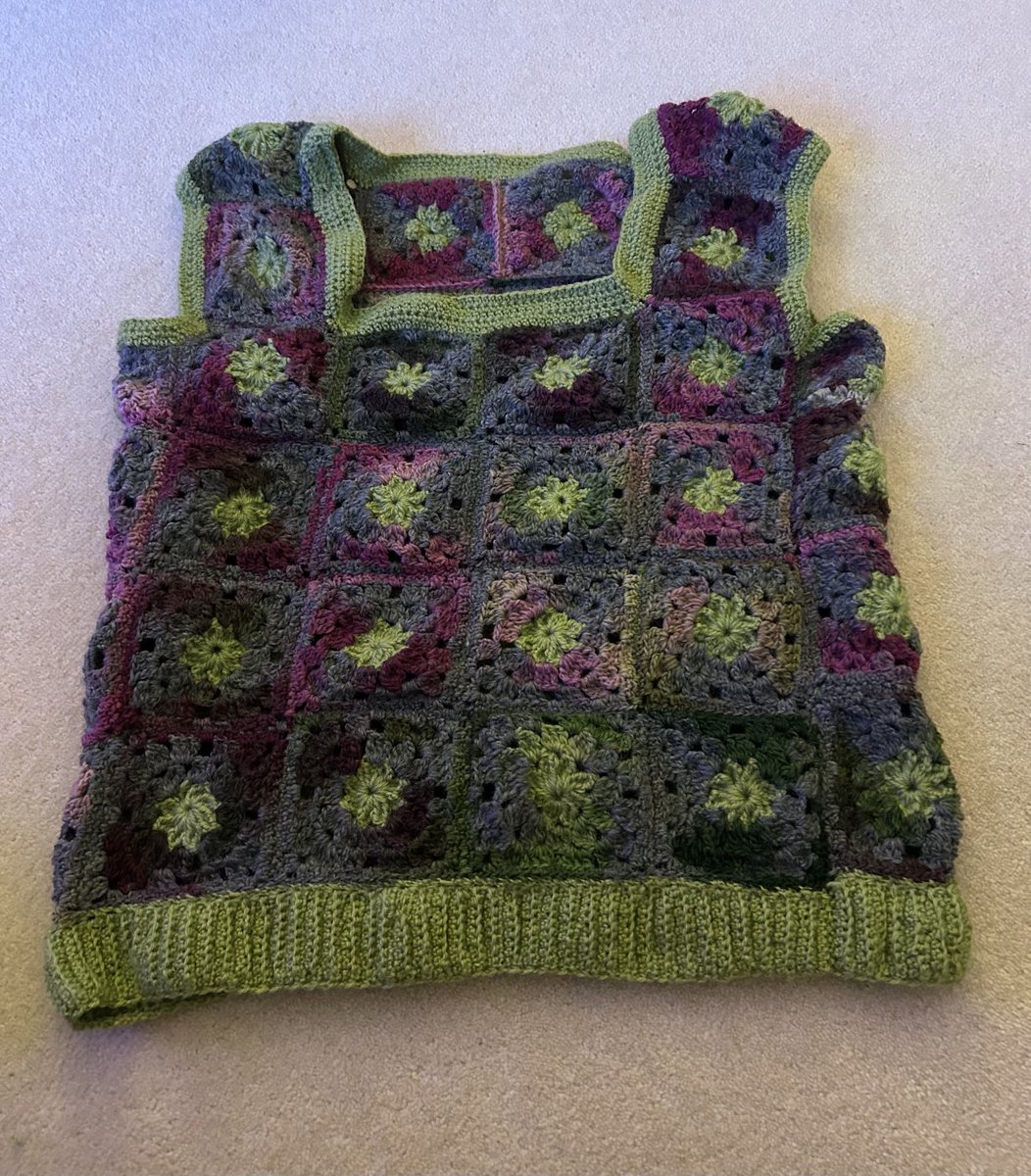 Feeling super proud! Just finished this tank top! It’s taken AGES! #crochet #handmade
