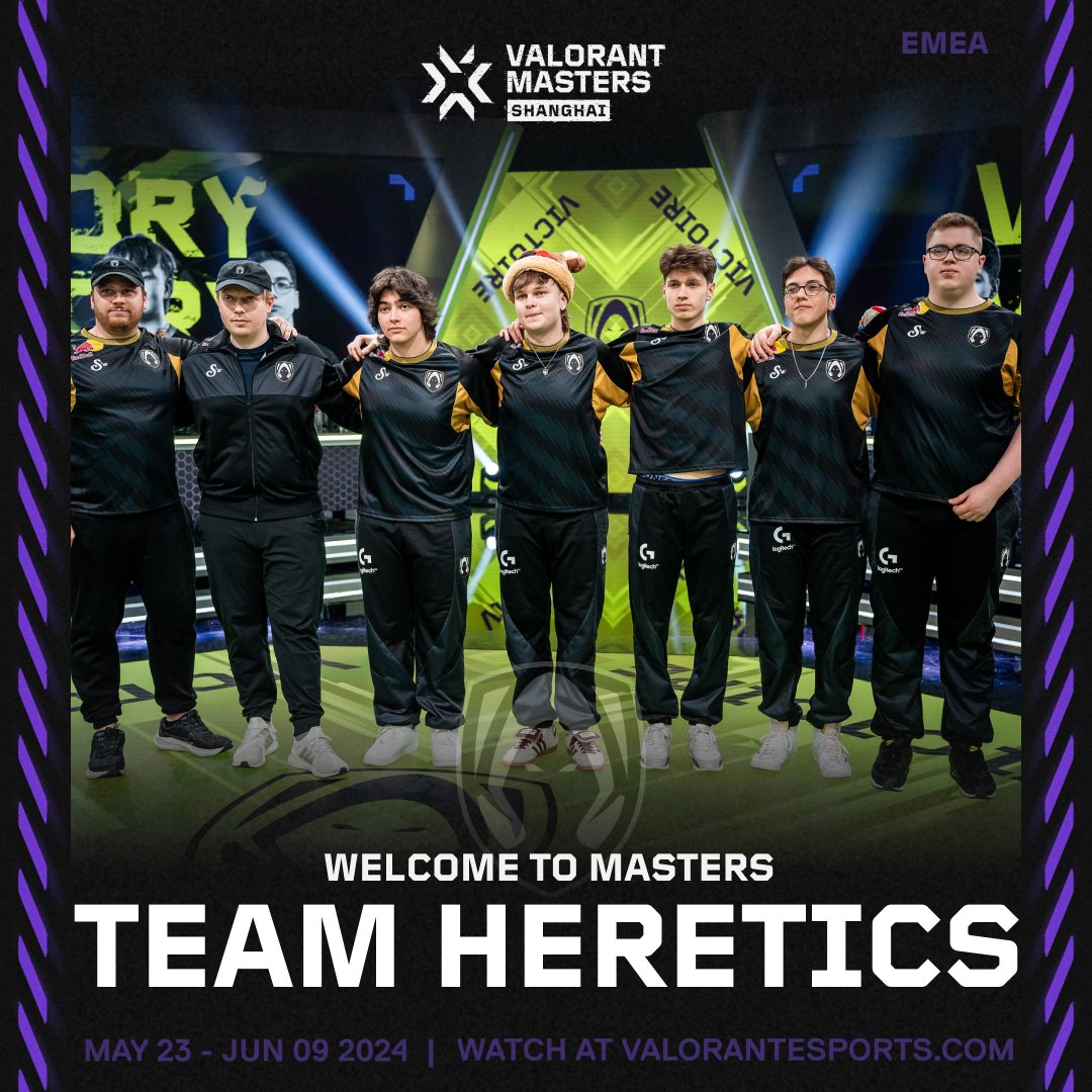 LOS NIÑOS HAVE DONE IT!  

Team Heretics will be at #VALORANTMasters Shanghai to rep VCT EMEA!