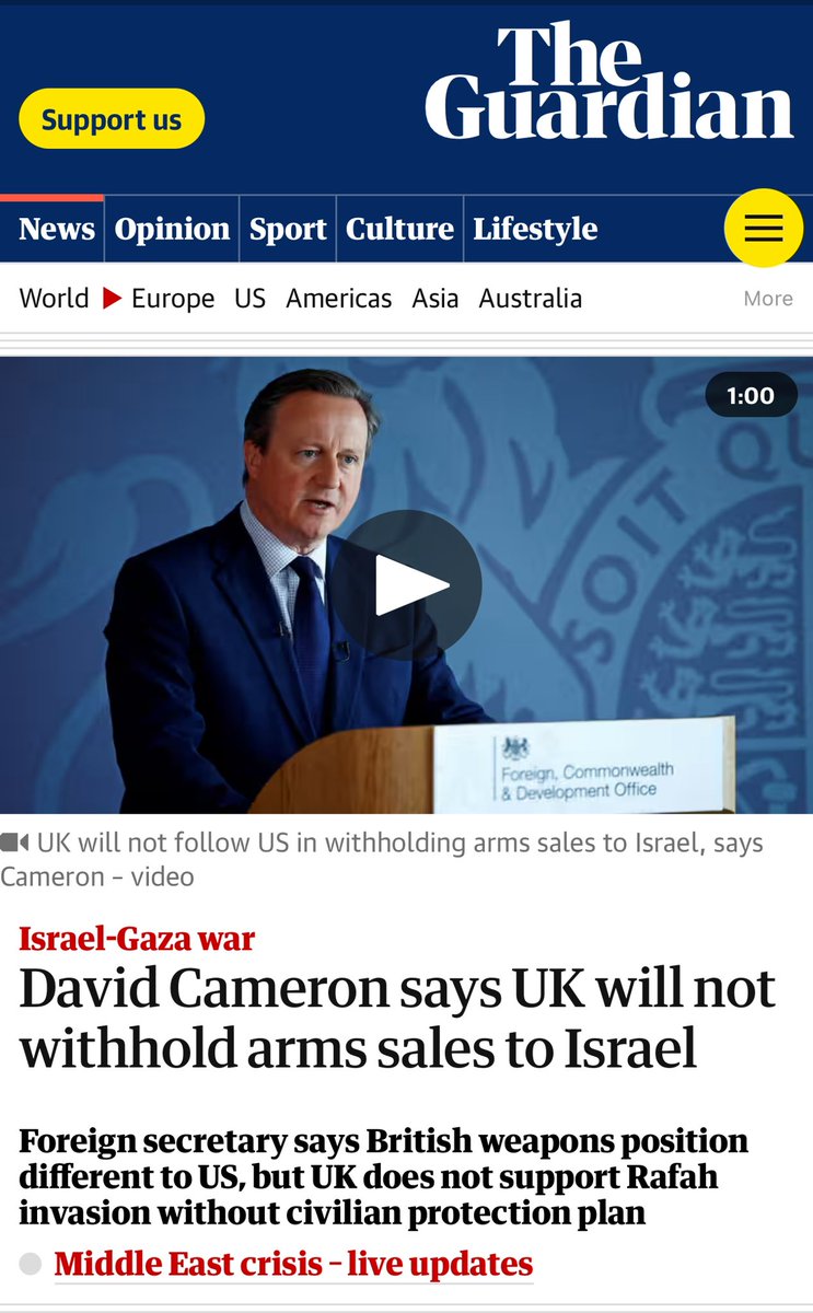 It's appalling to see our government heavily involved in the Gaza genocide. It's totally unethical, immoral, and shameless to continue sending weapons to Israel. Our UK tax money is used to send weapons to Israel, which contributes to the onslaught of children in #Gaza, instead