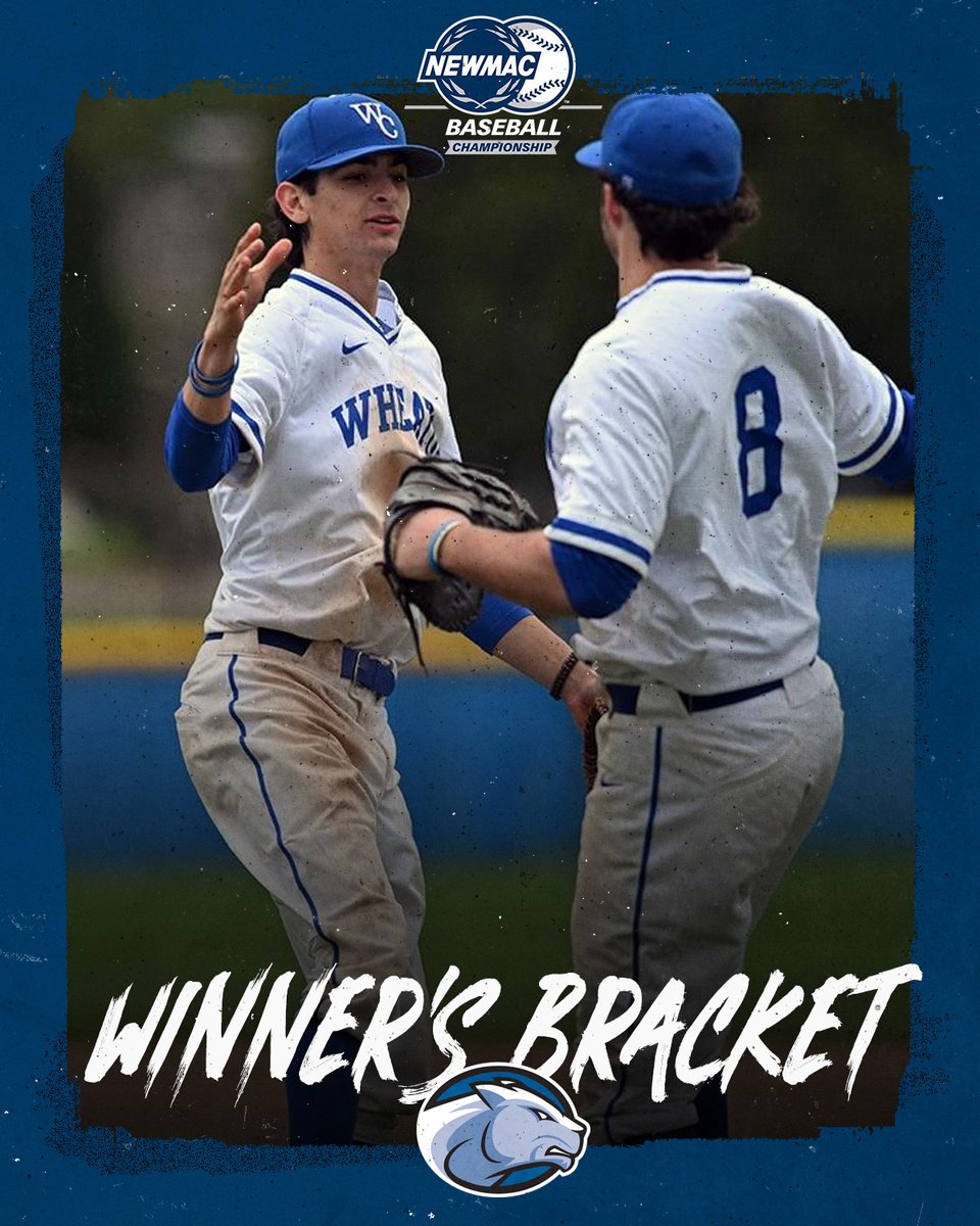 NEWMACsports's tweet photo. NEWMAC BASEBALL CHAMPIONSHIP ⚾

With a 5-2 win over top-seeded Salve Regina, No. 4 @WheatonLyons advances to the winner's bracket. 

#GoNEWMAC // #WhyD3 https://t.co/yQd7734559