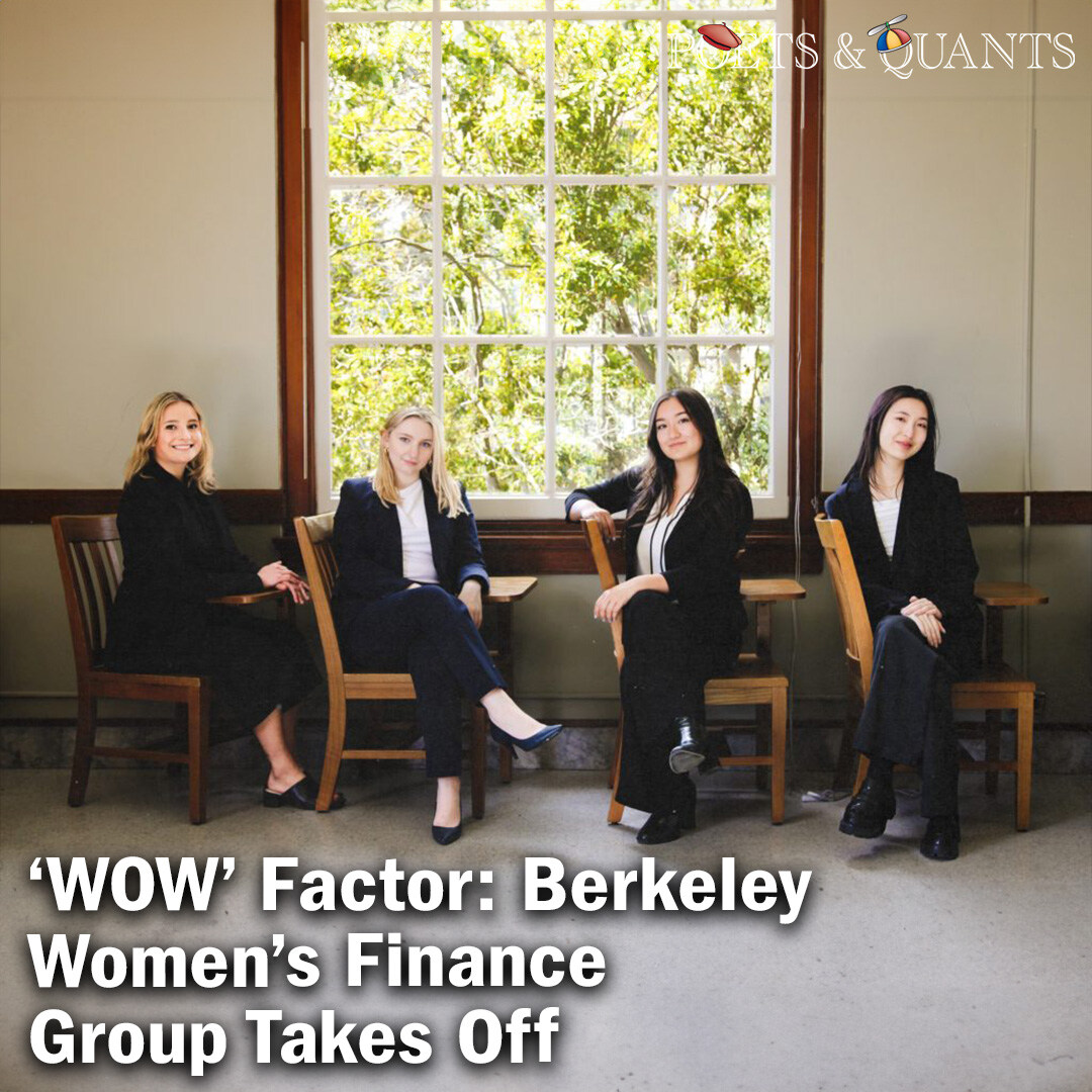 Women on Wall Street founder celebrates the first year of a finance club that has become Berkeley's biggest.

Read More: bit.ly/3wsKzJY

@BerkeleyHaas
#mba #mbadegree #mbastudent #mbaprogram #mbaadmissions #businessschool #ucberkeley #haasschoolofbusiness #womeninfinance