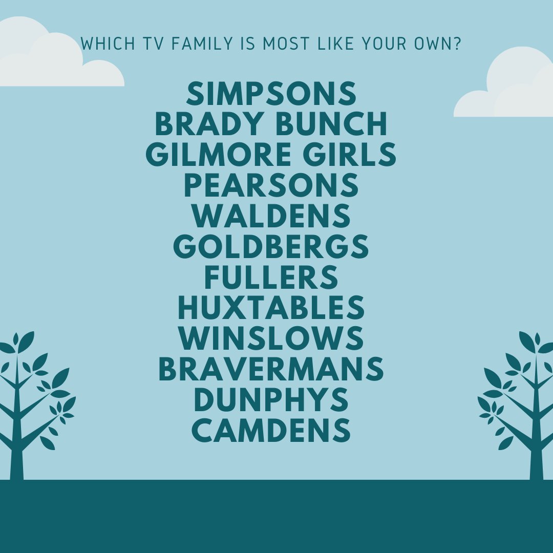Which TV family is most like your own?

#tvfamily #tvhome #sitcom #sitcomlife #favoriteshow
 #realtynewengland #mannymenezesgroup #realtyne #wesellnewengland #welovenewengland #ilovenewengland #massrealestate #rirealestate #nhrealestate #ctrealestate #wesellhomes