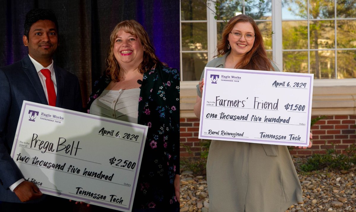Students at Tennessee Tech pitched their business ideas and competed for more than $20,000 in scholarship prizes at the annual Eagle Works Innovation and Entrepreneurship Competition. Read more: tntech.edu/news/releases/…