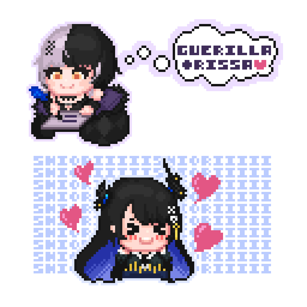 🖤week schedule writing🖤
#ShiorinSketch #RavenCrafts #pixelart #ドット絵