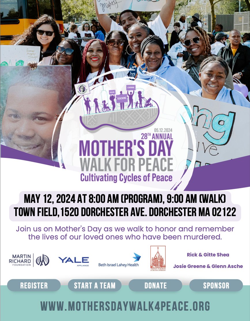 This Mother's Day, WPF’s @xarnesonx is walking with @prisontransform to remember people who were murdered & with the aim of 'Cultivating Cycles of Peace.” To learn more visit: mothersdaywalk4peace.org