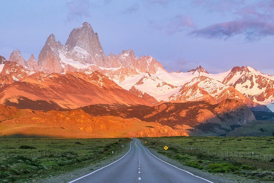 Mount Fitz Roy Sunrise Patagonia Argentina! buff.ly/4cqVmo9 #sunrise #fitzroy #patagonia #argentina #mountain #mount #road #landscape #landscapephotography #southamerica #andes #peaks #AYearForArt #BuyIntoArt #giftideas @joancarroll