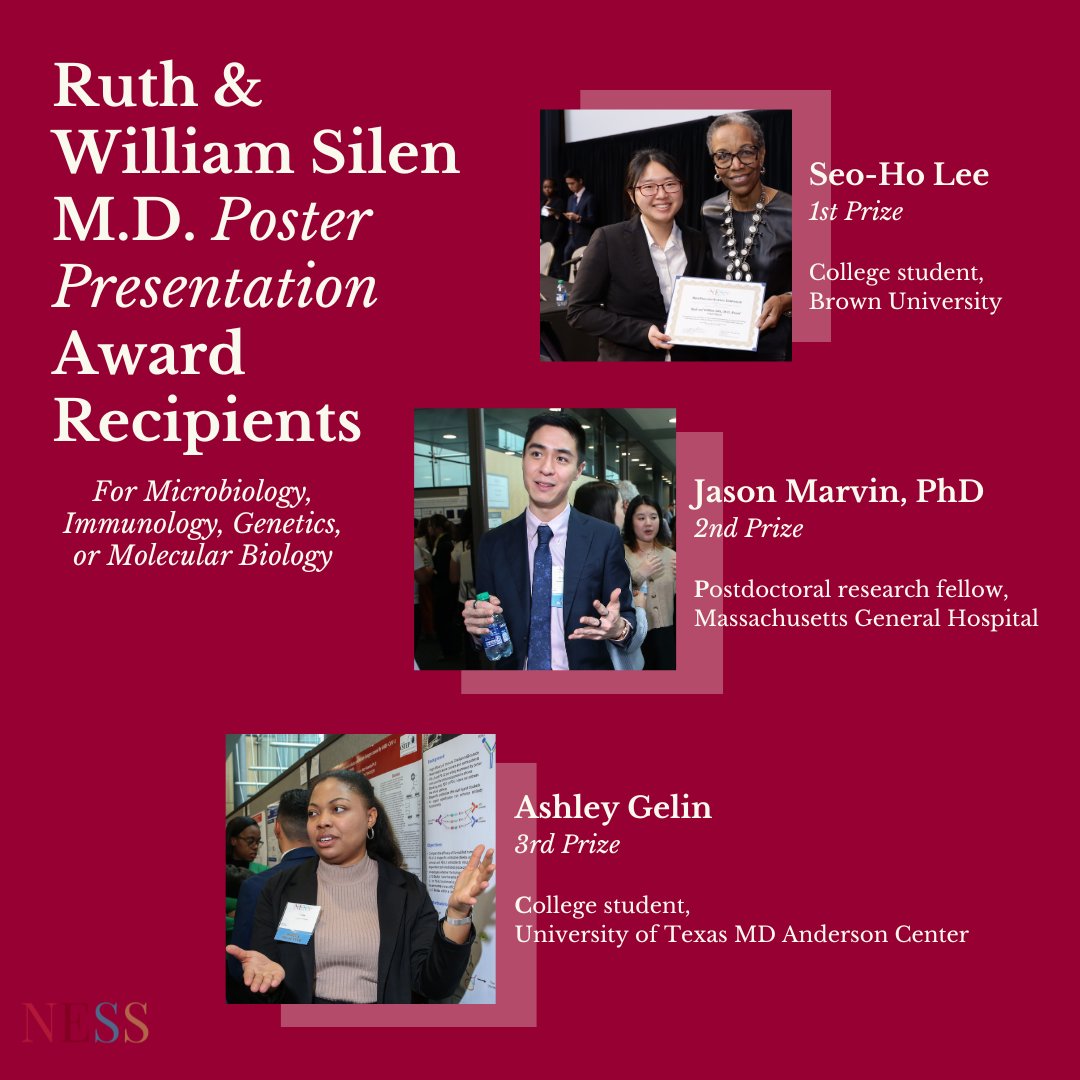Congratulations to all our recipients of the Ruth and William Silen, MD Awards at the 23rd Annual New England Science Symposium! #NESS2024