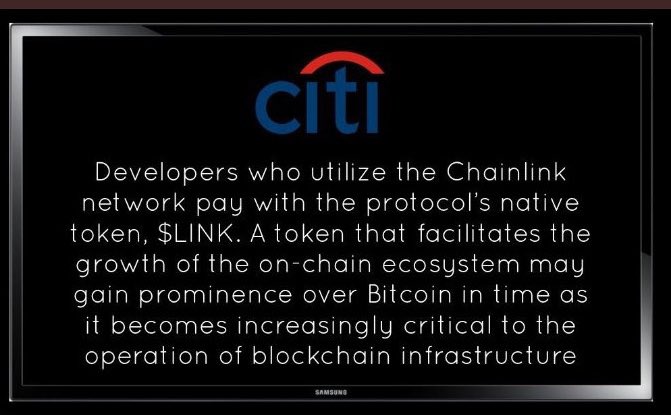 This was announced by #CITIBANK back in 2021. Today almost 3 years later $Link is still in the same price range. That literally blows my mind. 🤯 
Was Citibank wrong? I don’t think so. 
It’s coming and it will be in this bull run.