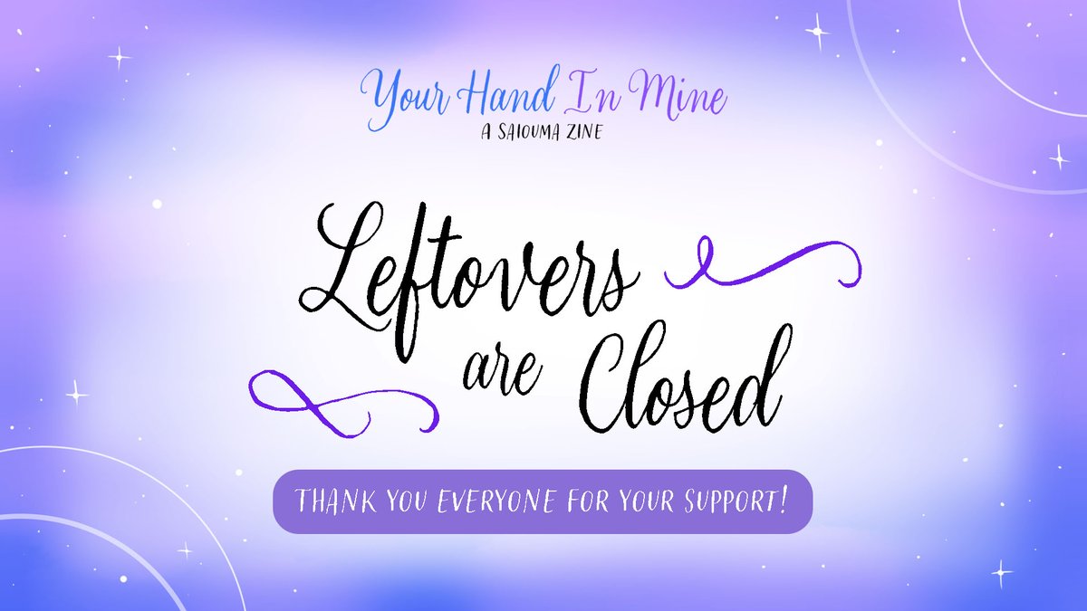 💙💜 LEFTOVER SALE CLOSED 💜💙

Our project is now wrapped up and complete! The last few orders will be shipped out soon.
This account will remain active until JUNE 21, so please contact us about any questions or concerns before then.

Thank you for your continuous support!