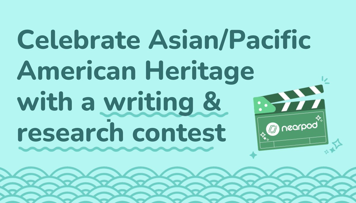 Need an end-of-the-year research project for your students? 💡 Invite students to write a script honoring a historical figure, from the past or present, from the AAPI community. Winners will have their script turned into a Nearpod original video! 🎬 ✨: bit.ly/3oMJNTN