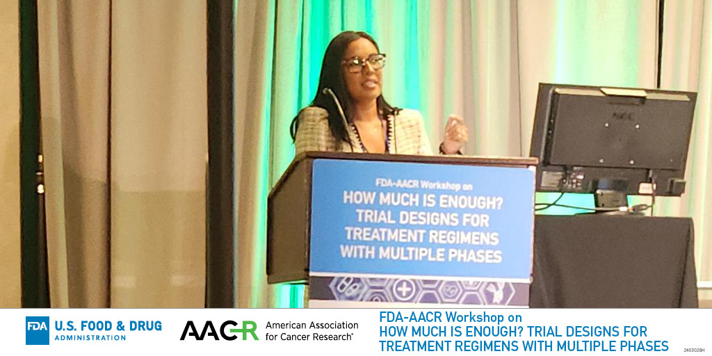 In the final session of the FDA-AACR workshop on Trial Design, Harpreet Singh of the @US_FDA talks about Considerations in Other Therapeutic Areas. #AACRSciencePolicy
