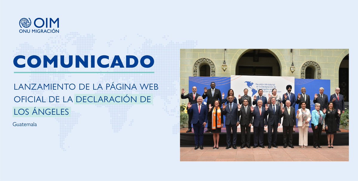 ✍️🏽#Comunicado | Lanzamiento de la página web oficial de la Declaración de los Ángeles que ofrece a los países de la región, socios y usuarios, la oportunidad de participar y contribuir a la conversación sobre #migración. ➕info bit.ly/3yeJmGP y losangelesdeclaration.com