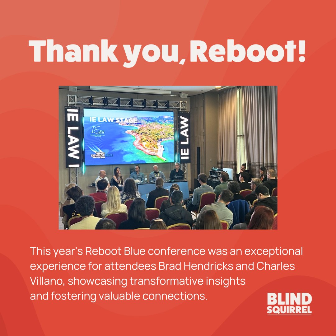 Blind_Squirrel_'s tweet image. 🐿 Squirrel alert! Thank you to Reboot Blue for Blind Squirrel&apos;s participation on two panels; we appreciate the opportunity to contribute BSG&apos;s unique perspective.

#rebootblue #rebootdevelop #rebootdevelopblue #TellBigTails #gamedev #dubrovnik #videogames #gamesindustry
