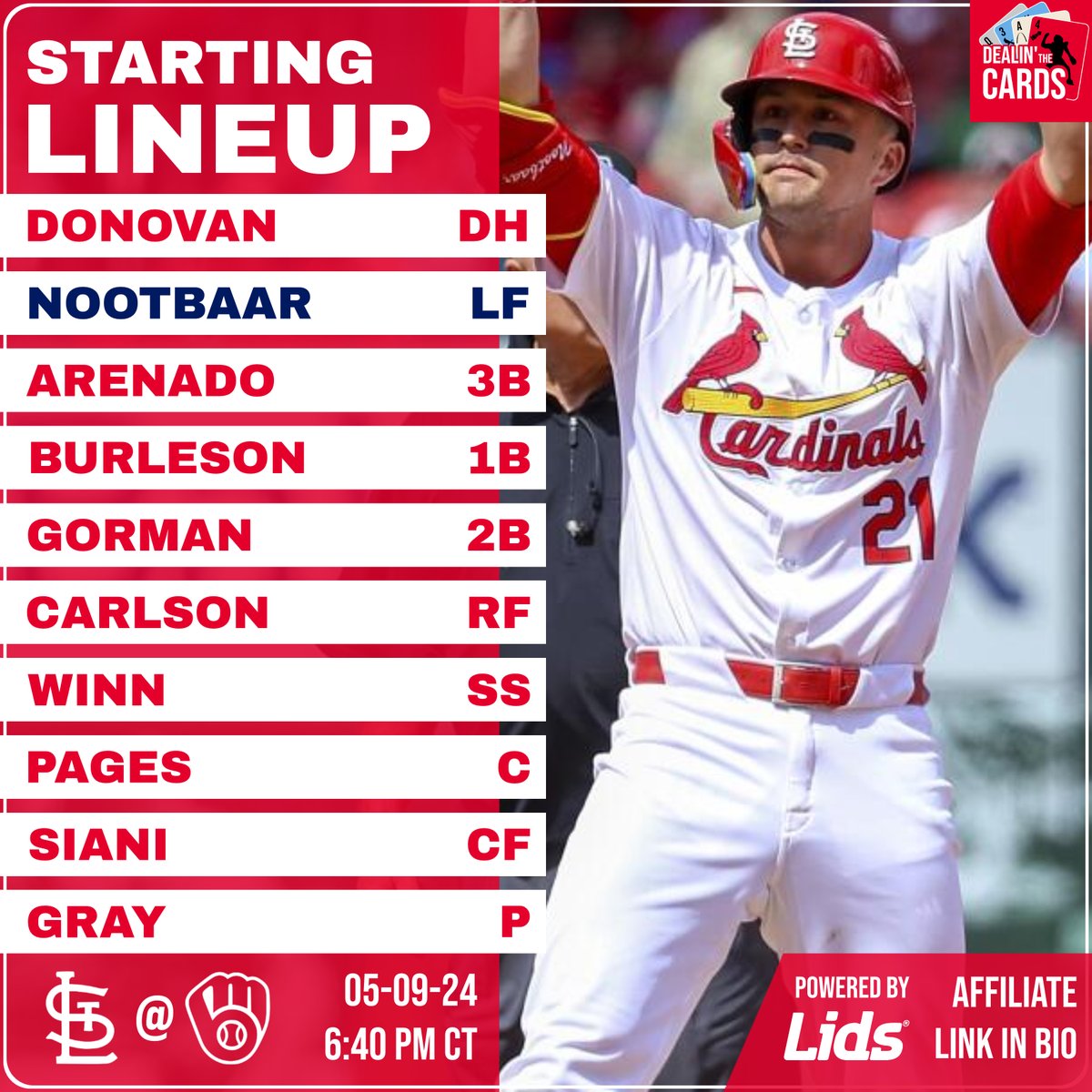 Looking to get back on track in Milwaukee. Please? #STLCards #ForTheLou