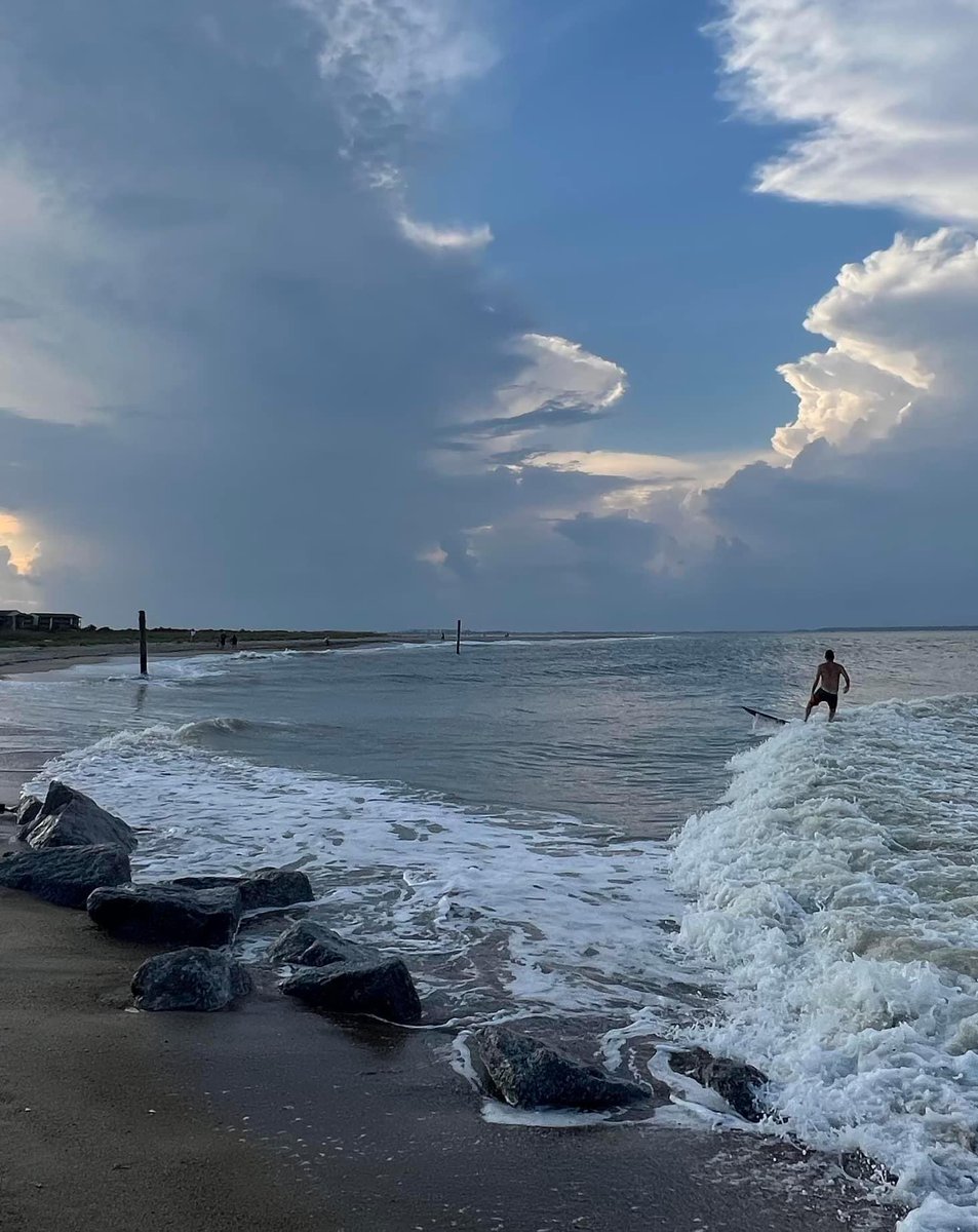 Have a little rain come in this evening, but the surf is up so this man has decided to take advantage of it! I’ve been doing this🏄‍♂️