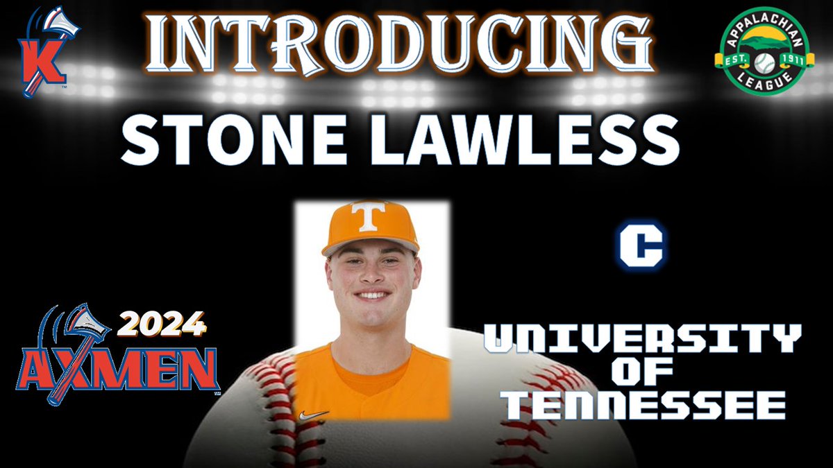 Another @Vol_Baseball player will be heading to Kingsport this summer, catcher @LawlessStone - Welcome to the @KingsportAxmen, Stone!

#AxesUp 🪓⚾️