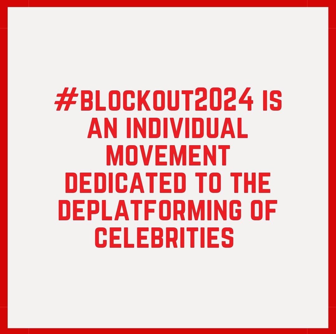 what is #blockout2024 movement?! and why should you participate in it? (via 2024blockout)