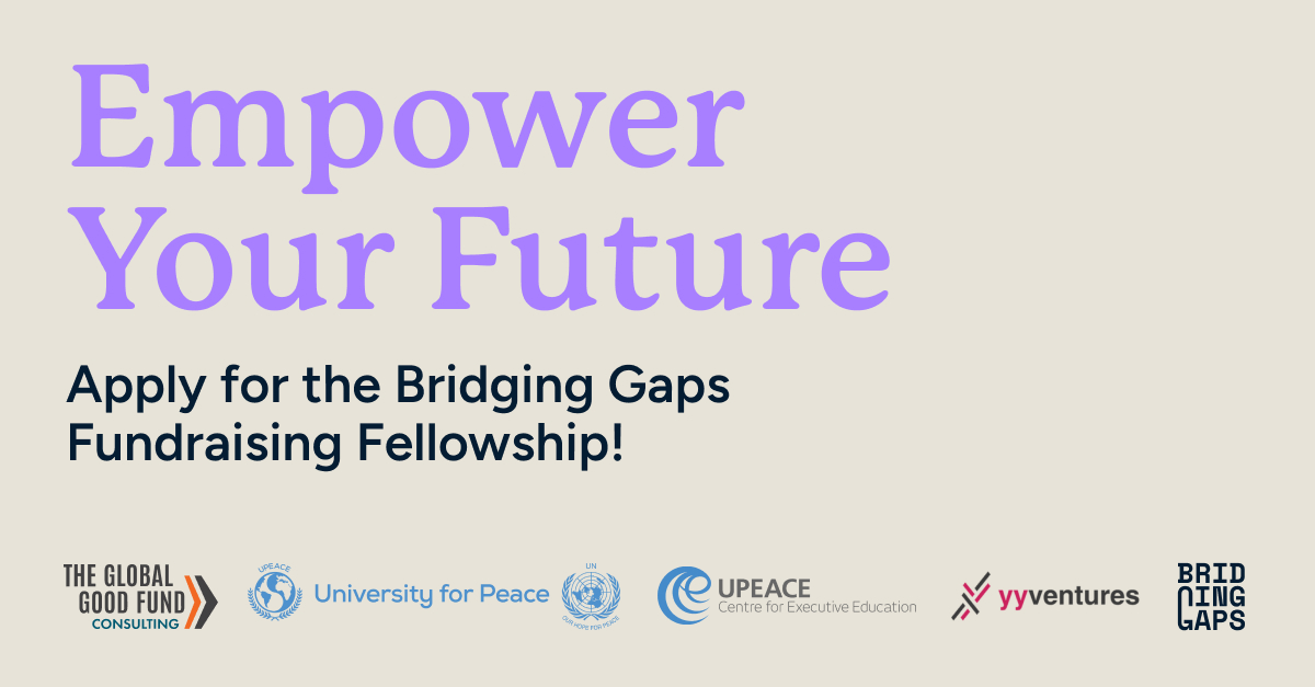 🌟 Calling Future Changemakers! 🚀 Apply for the Bridging Gaps Fundraising Fellowship! Are you ready to learn the essentials of fundraising, deepen your knowledge, and give your CV a boost? 📧 Apply now and be part of this transformative experience: forms.gle/rTT2fyk73ix7ec…