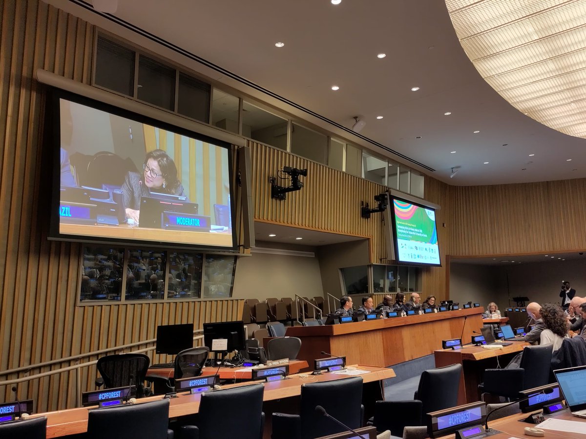Me inspiraron esta semana los ejemplos y ambiciones compartidos por los Estados miembros y nuestros socios de la Asociación de Colaboración en #Bosques que exige una urgente y coordinada implementacion del Plan Estratégico de las Naciones Unidas para los Bosques 2030 #CITES