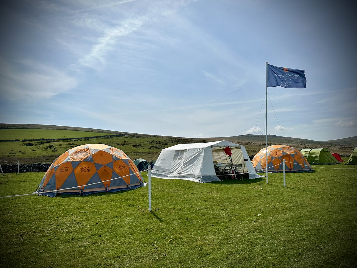 Let the sun continue to shine on our #TenTors teams this weekend. Our base camp is set up and ready!  #CCF #CombinedCadetForce #Military #OutdoorEducation