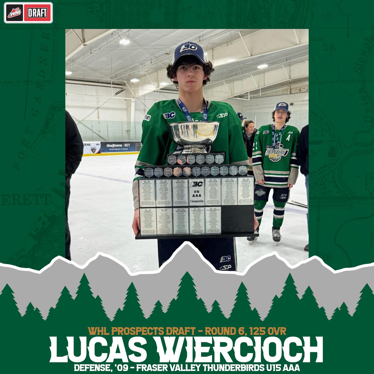xyz - Everett Silvertips (@whlsilvertips) on Twitter photo With the 125th-overall pick in the 2024 #WHLDraft, we select...
Lucas Wiercioch (D, '09) from <a href="/FVTBirds_AAA/">Fraser Valley Thunderbirds AAA</a>!
#ForEverett With the 125th-overall pick in the 2024 #WHLDraft, we select...
Lucas Wiercioch (D, '09) from <a href="/FVTBirds_AAA/">Fraser Valley Thunderbirds AAA</a>!
#ForEverett