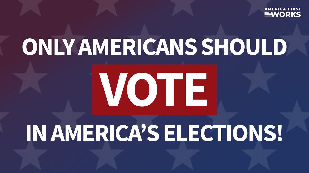 No illegal immigrants should be voting in our election! It's just common sense. See what we're doing to prevent it: americafirstworks.com/2024/05/americ…