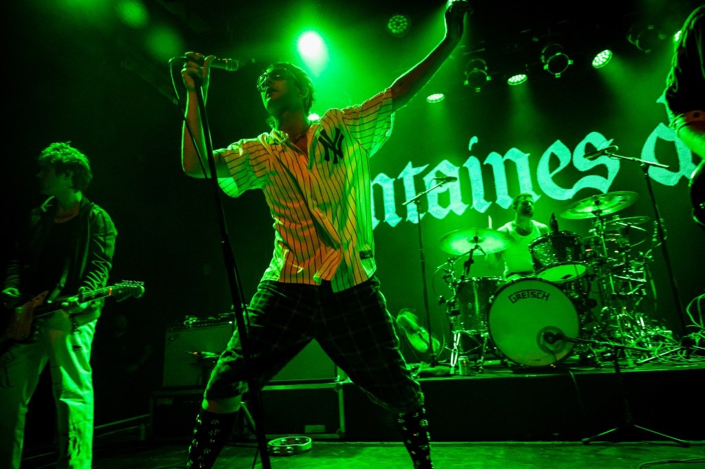 Irish post-punk band @fontainesdublin are debuting a new look and approach for their next album, 'Romance.' Rolling Stone was backstage at their Brooklyn show this week — see the best photos rollingstone.com/music/music-pi…
