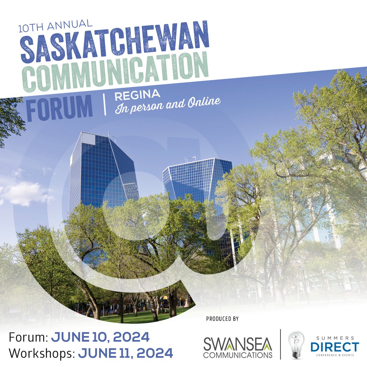 iabcregina's tweet photo. 10th Annual Saskatchewan Communications Forum is June 10, in #Regina or online. Hear from comms
pros who will share their stories of struggles and success in a variety of #communications areas.
Learn more/register now: https://t.co/QoGMeXPNTy
Exclusive rates for #IABC members! https://t.co/gnyFao6kz4