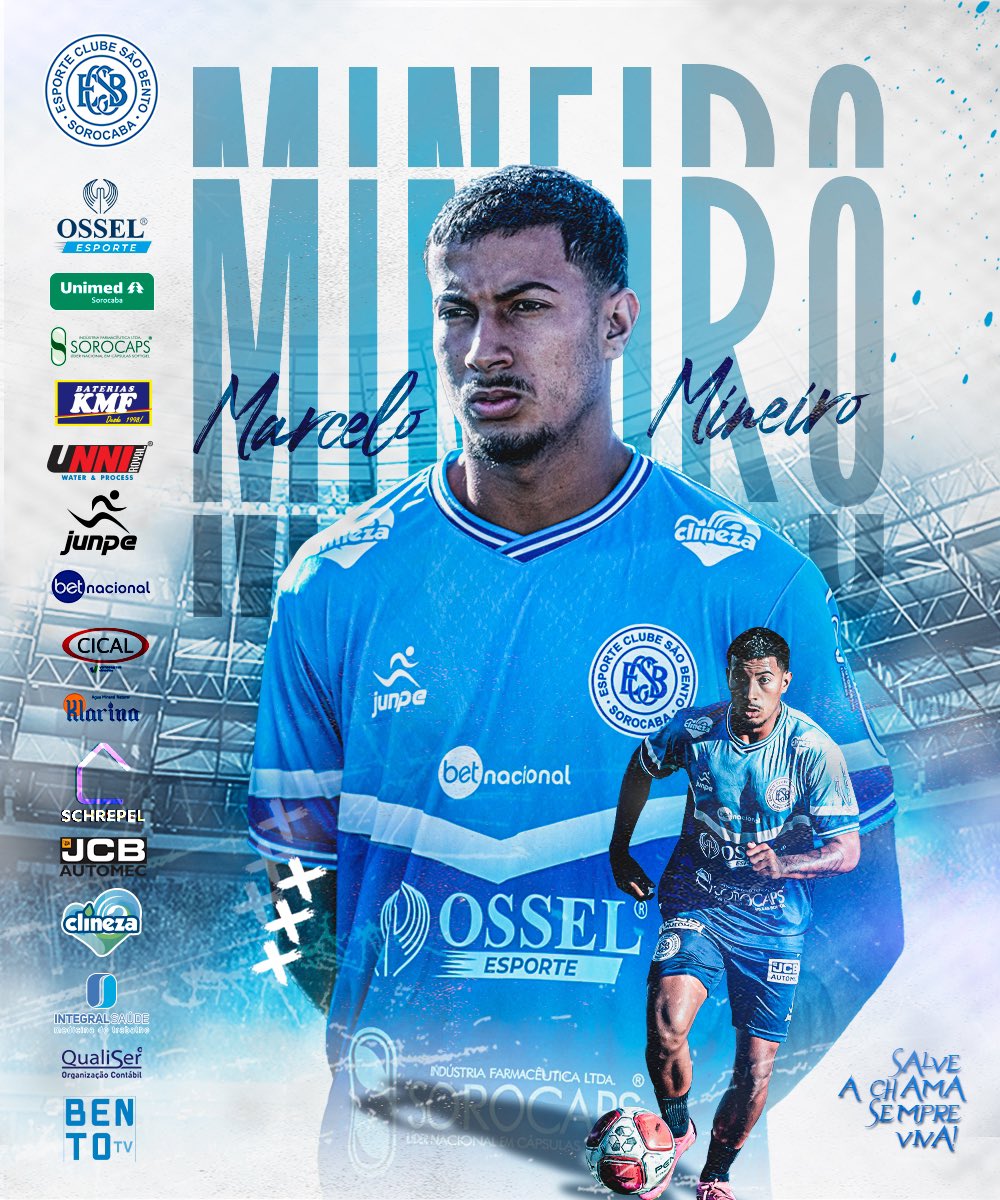 Borá de mais reforço?! ⚪🔵

Marcelo Mineiro | 21 Anos | Atacante
No Ituano desde 2018, participou do elenco desse Paulistão em 2024. Além do time de Itu, Marcelo tem passagens por Red Bull Bragantino em 2022 e 2023.

Boa sorte com a camisa celeste mais bonita do Brasil!💙