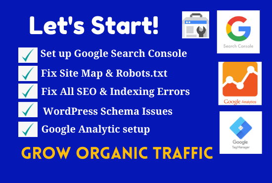 I will fix Google search console, analytics, index coverage errors #googleindex #Searchconsoleerror #SEO #schema #onpageseo #technicalseo #wordpress #ecommerce #searchengineoptimization #googleearth #analytics #google  More info: fiverr.com/s/zZN6Az