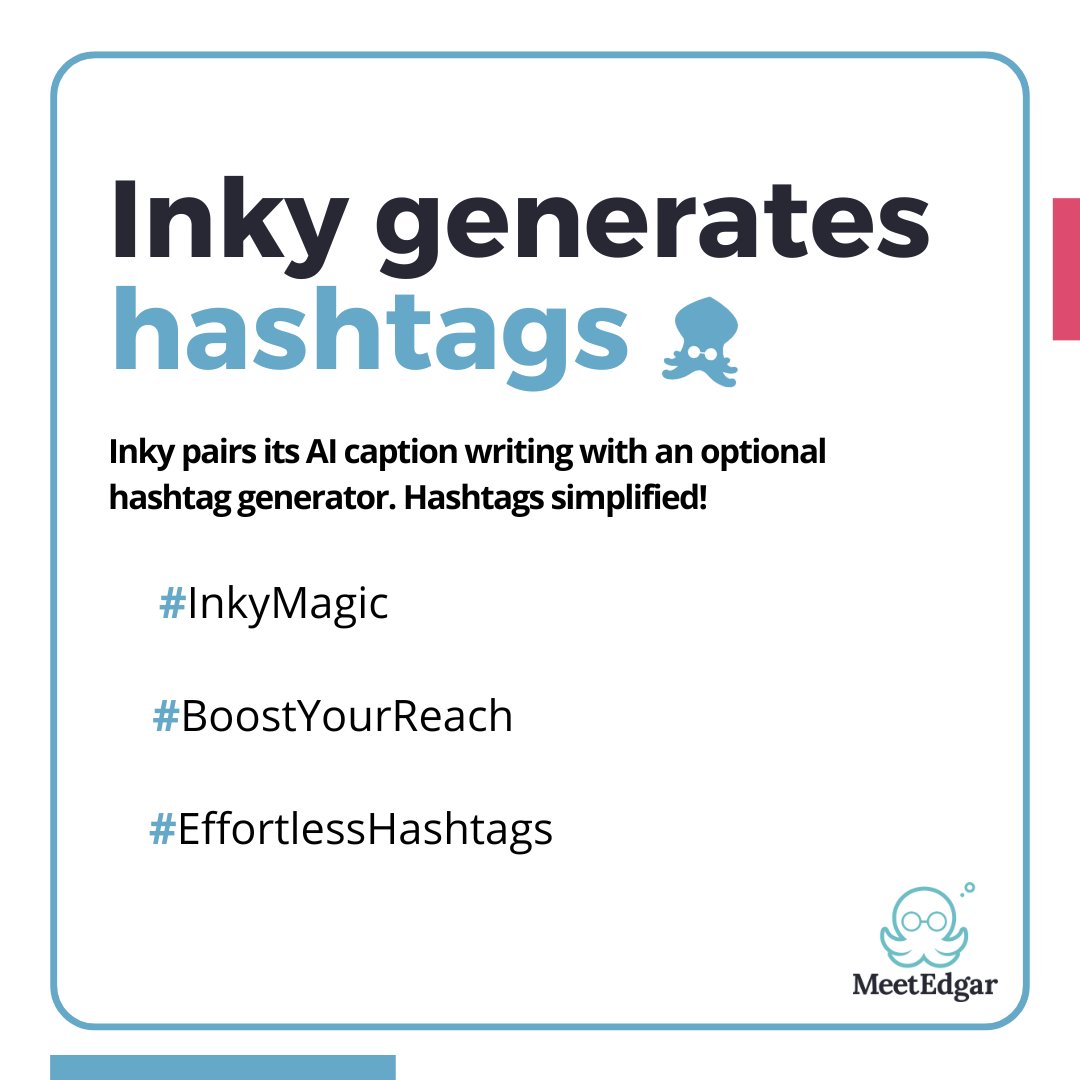 Remember the old days when you had to manually write captions and hashtags? Now with Inky, my AI sidekick, you can save time as he writes your copy and suggests hashtags for you, all within my content composer. #AIMarketing #AIWriting #CaptionGenerator #MeetInky #MeetEdgar
