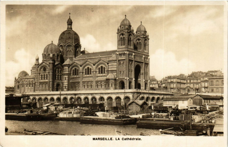 Marseille La Cathedrale à #Marseille #CartePostaleAncienne 👉 cartorum.fr/carte-postale/…